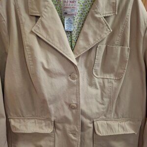 Womans Old Navy khaki jacket size 3X